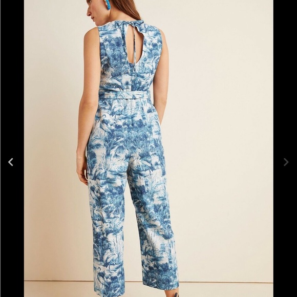 Anthropologie Eva Franco landscape Linen jumpsuit - Picture 2 of 9